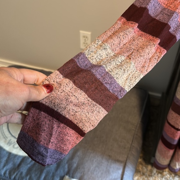 COPY - Cupio colorful striped long sleeve sweater/dress.  XL. - Picture 3 of 7